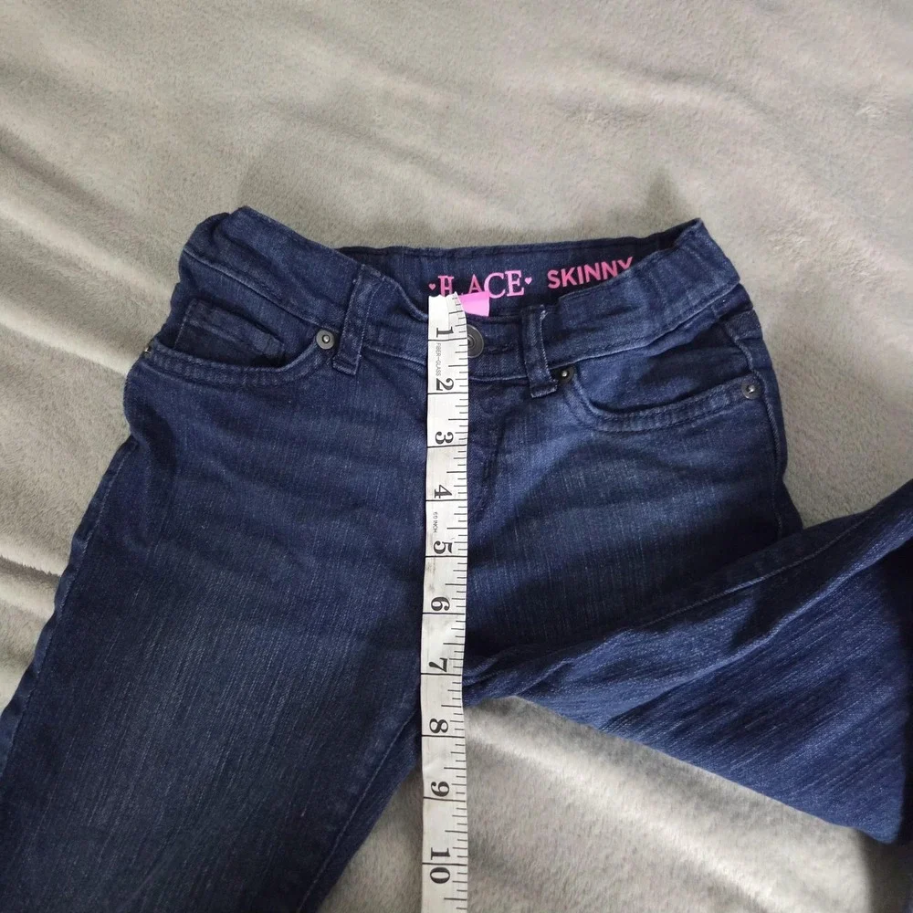 The Children's Place Jeans Girls 6X/7 Blue Dark Wash Skinny Stretch Denim Pants